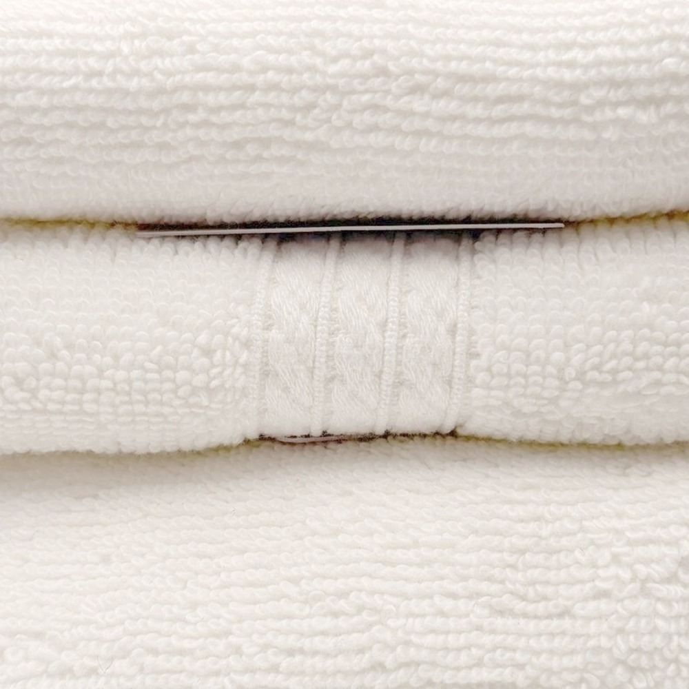 Member's Mark Hotel White Washcloths 6 Premier Collection Spa Luxury Towel Guest